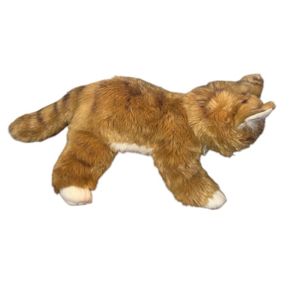 Bearington Tabby Maine Coon Realistic Cat 12" Plush Stuffed Animal Kitty - Picture 4 of 7